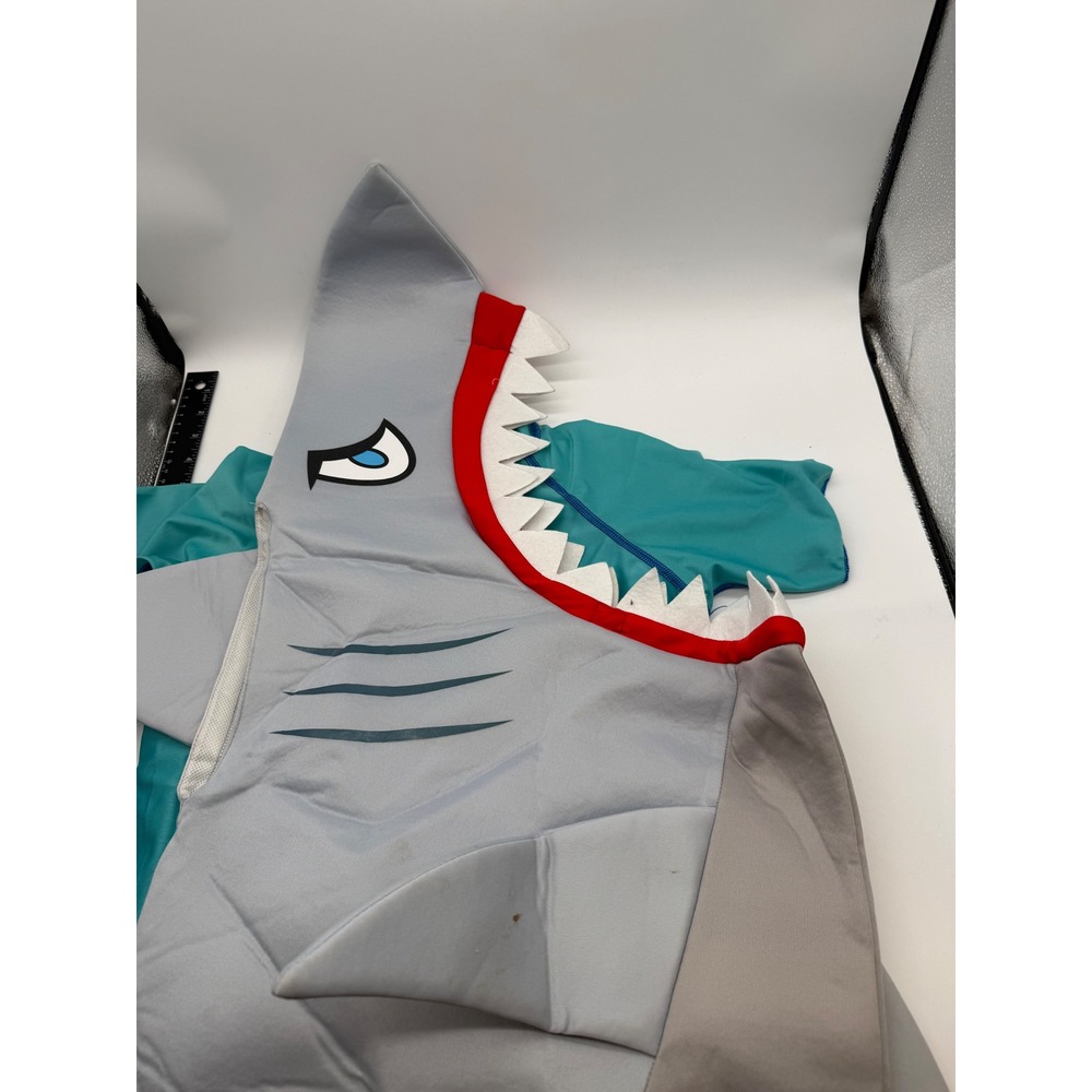 Spirit Halloween Shark Bite Costume Child SM/MD 4-10 Foam Pullover SPOTS - Picture 5 of 16